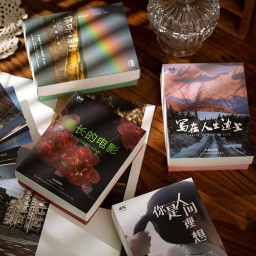 150 pcs Amnesia Butterfly Series Greeting Card ins landscape Postcard Letter Envelope DIY Decoration flower LOMO Cards