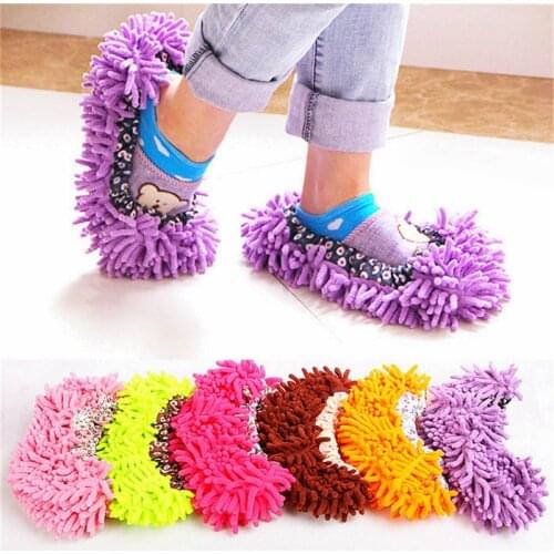 2Ps/Set Lazy Cleaning Cloths Quality Novelty Microfiber Multifunction Detachable Shoes Cover Funny Mop Household Dust Clean Tool