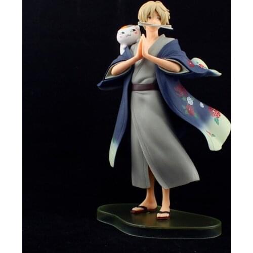 23cm Anime Book of Friends Natsume Yuujinchou with Nyanko Sensei Takashi Natsume PVC Action Figure Collection Model Toys Doll