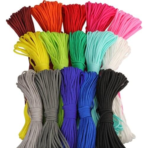 330FT Paracord Colorfull Paracord 550 Rope 7 Strands 100FT 50FT 25FT Paracord Cord Rope Survival Kit Wholesale