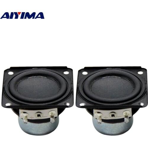 AIYIMA 2Pcs 48MM Portable Audio Mini Speaker 4 Ohm 10W Inner Magnet Loudspeaker DIY Woofer Sound Speaker Amplifier Home Theater