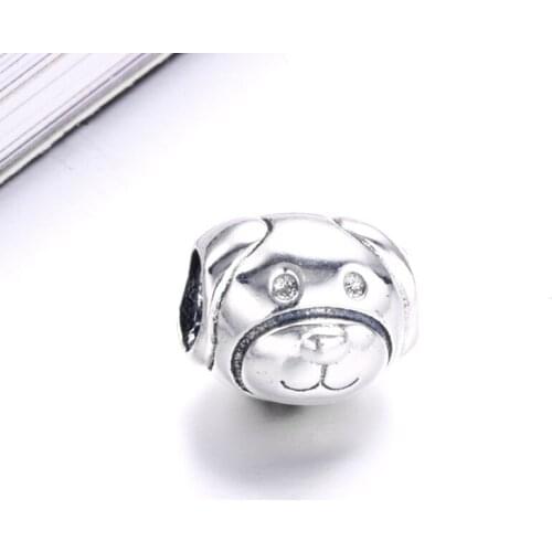 Authentic 925 Sterling Silver Bead New Loyal Dog Creative Beads Fit Original Pandora Bracelet For Women Diy Jewelry