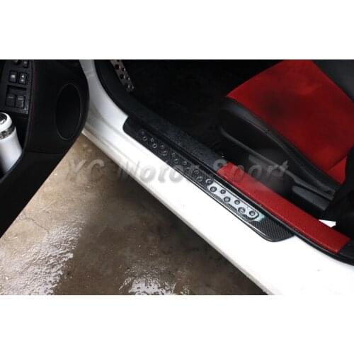 Car Accessories Carbon Fiber Door Sill Fit For GT86 FT86 ZN6 FR-S BRZ ZC6 Door Sill Car-styling