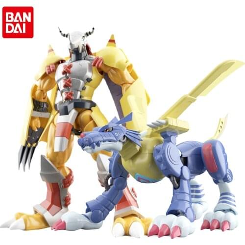 Bandai Pre-sale Figure rise Standard Digimon Adventure War Greymon Metal Garurumon Aciton Toys Model Anime Figure For Kids