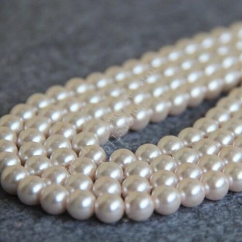 T8329 8mm White Glass pearl loose beads!Fit For Making Bracelet&Necklace DIY Jewelry Fashion beautiful beads wholesale
