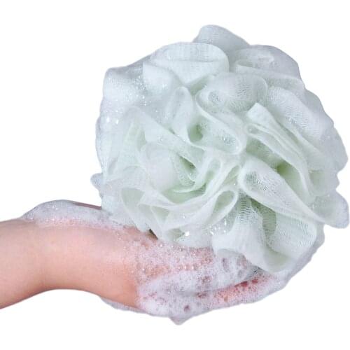 Rich Bubbles Large Bath Ball, Exfoliating Massage Mesh Shower Brush for Body Cleaning