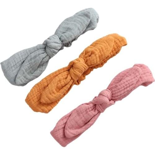 Baby Headband Cotton Bow Headband Female Baby Elastic Headband Children Headscarf Newborn Baby Hair Accessories Headwear