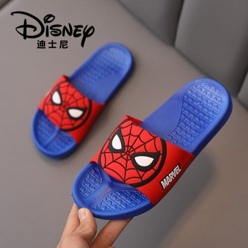 Disney autumn new boys cartoon childrens slippers non-slip childrens shoes home wear flip-flops