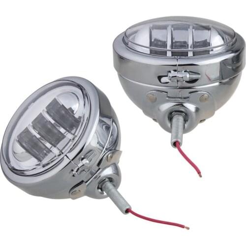 Chrome 4.5 Inch Housing Bracket Mount Ring Bracket Bucket With Pair Fog light Passing Light Lamp for Touring Motorcycle