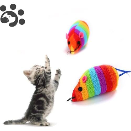 Cat Toys Fleece Interactive Plush Spike Tooth Cleaning Durable Chew Toys Mouse Shape for Small Large Dogs Cat Kitten Toys TY0018