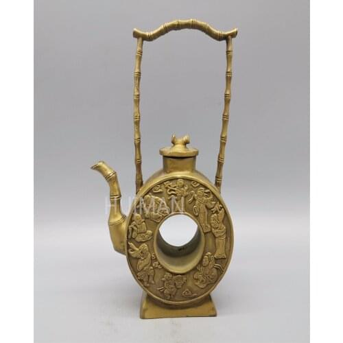 China Brass Statue Pot Metal Crafts Home Decoration