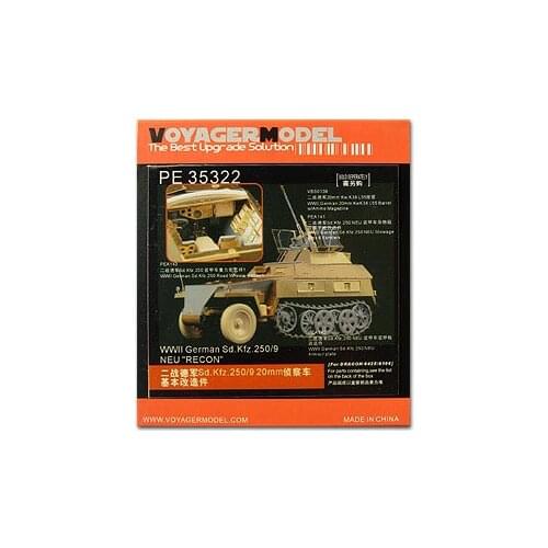 KNL HOBBY Voyager Model PE35322 Sd.Kfz.250 / 9 semi-track armored reconnaissance vehicle upgrade metal etching parts