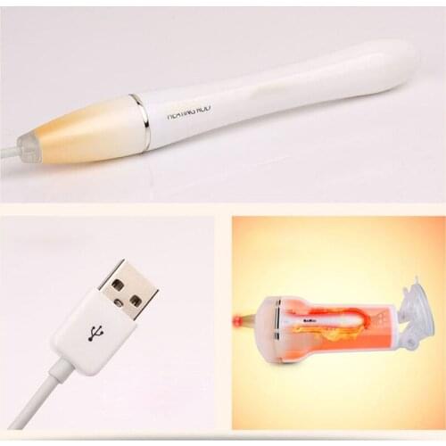 Male Simulation Real Aircraft Cup USB Charging Heating bar Sex Toys For Men Artificial Vagina Masturbation Automatic Power Off 2
