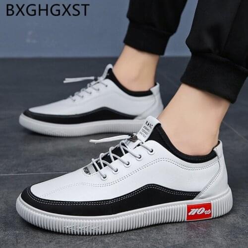 Brand White Men Shoes Leather Fashion Casual Shoes Men Loafers Slip on Shoes Men 2020 Summer Breathable Zapatos De Hombre Tenis