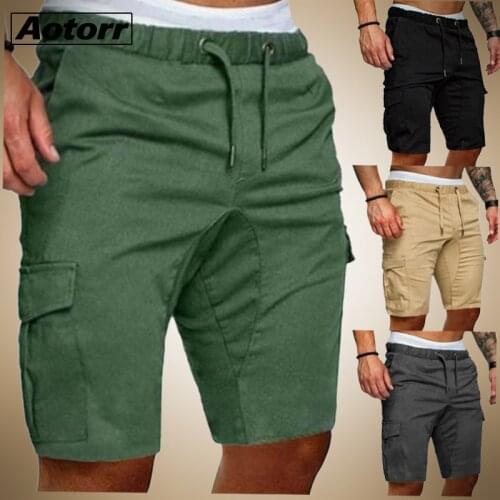 Brand New 2021 Summer Shorts Men Elastic Drawstring Trunk Fitness Work Casual Breathable Gym Shorts Masculina Clothing