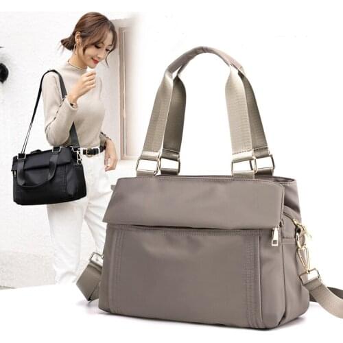 2021 New Womens Shoulder Bags Top-Handle Bags High Quality Nylon Ladies Leisure Totes Crossbody Bag Female Handbags Bolsa Mujer