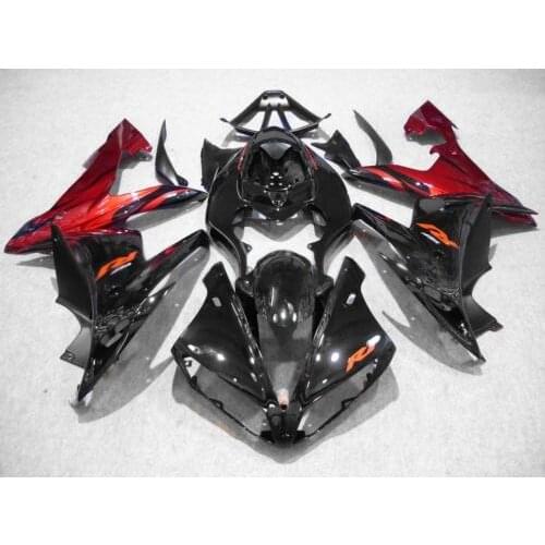 Motorcycle Fairing kit for YAMAHA YZFR1 04 05 06 YZF R1 2004 2005 2006 yzfr1 YZF1000 Red gloss black Fairings set+7gifts YN54