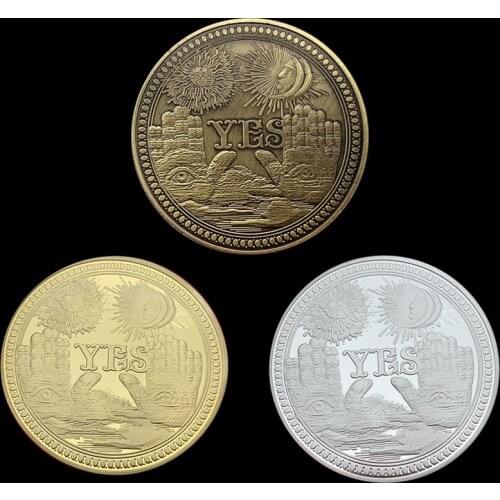 Yes No Commemorative Coin Souvenir Challenge Collectible Coins Collection Art Craft Gift