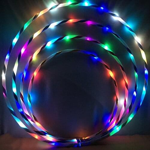Multi-Color Home Indoor Family LED Fitness Hoop Lightweight Removable Sport Children And Adults Creative Performance Fitness