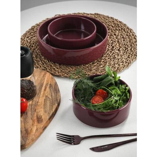 Damson Salad Bowl 3 Pcs