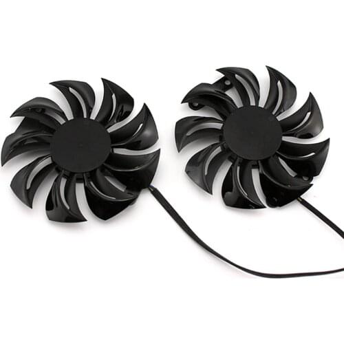 Replacement Dual Cooling Fan Graphics Card Cooler Fan for Dataland PowerColor RX480 RX470 470D 580 Accessories