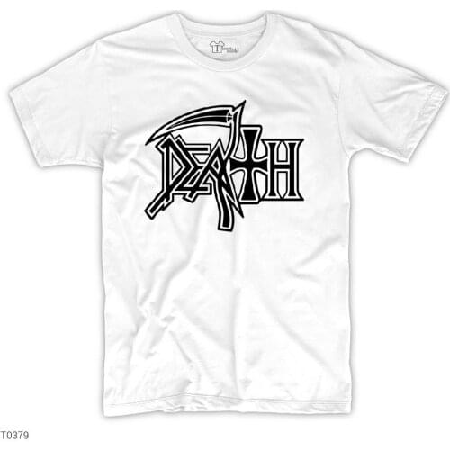 Death Printed White Men Women Unisex Tshirt High Quality Famous Turkish Fabric Textile T-shirt Production