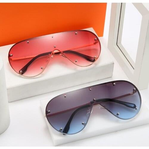 Oversized Shades for Women Wholesale Round Sunglasses Women Men Retro Gradient Glasses Bulk Brand zonnebril dames heren UV400