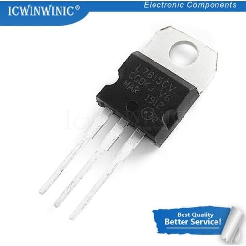 100piece L7815CV TO220 L7815 TO-220 7815 LM7815 MC7815 stabilivolt voltage-regulator tube In Stock
