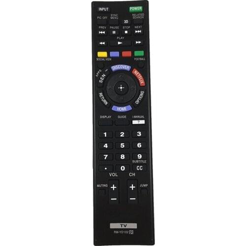 RM-YD102 Replaced TV Remote for Sony LED TV KDL-50W790B KDL-50W800B KDL-55W790B