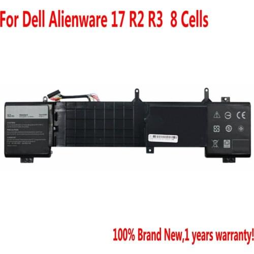 High Quali 14.8V 92WH 6JHDV Laptop battery For Dell Alienware 17 R2 R3 Series YKWXX 5046J 8 Cells
