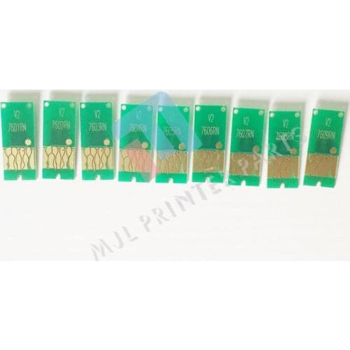 Free Shiping 2* Auto reset chip for EPSON T7601-T7609 P600 SureColor SC-P600 1set/9pcs
