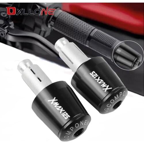 7/8" 22mm For YAMAHA XMAX125 XMAX 125 XMAX-125 Motorcycle Handlebar Grips End Handle Bar Cap End Plug WITH LOGO Accessories
