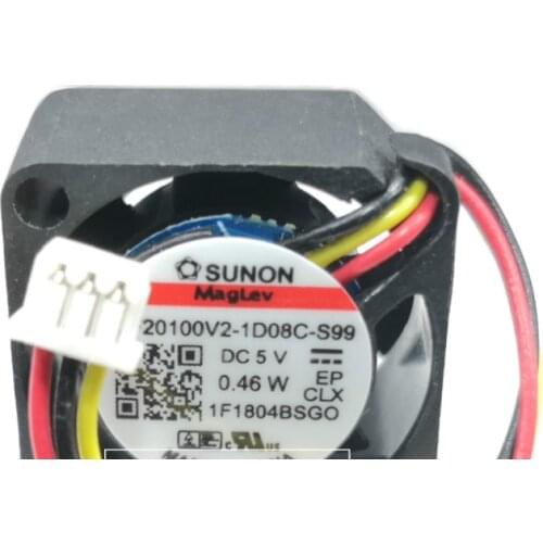 Brand new MF20100V2-1D08C-S99 2010 2cm 5V 0.46W 3wires cooling fan