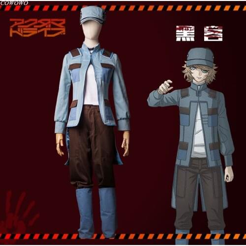 Anime! Akudama Drive Hacker Battle Suit Handsome Uniform Cosplay Costume Halloween Carnival Party Role Play Outfit For Men NEW