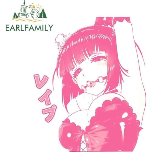 EARLFAMILY 13cm x 10.7cm for Hentai Girl Car Stickers Fashionable Simple Decal Scratch-Proof Motorcycle Laptop Decor Car Styling