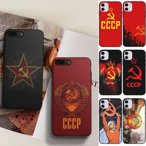 Soviet Union USSR Flag Phone Case Fundas Shell Cover For Iphone 6 6s 7 8 Plus Xr X Xs 11 12 13 Mini Pro Max