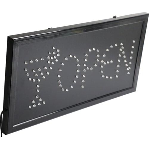 CHENXI Led Pub Neon Light Signs Flashing with a Metal Chain Indoor 10X19 Inch Beer Bar Pub Store Business Open Led Signs