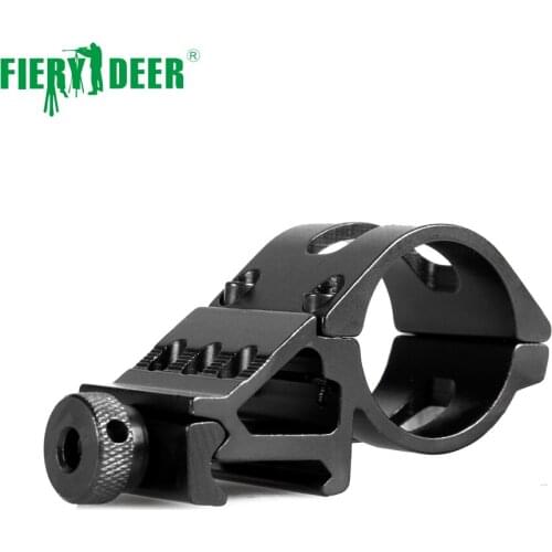 Fiery Deer 45 Degress 1 Inch 30 mm Ring Offset Flashlight Torch Laser Mount Rifle Scope Weaver 20mm Picatinny Rail