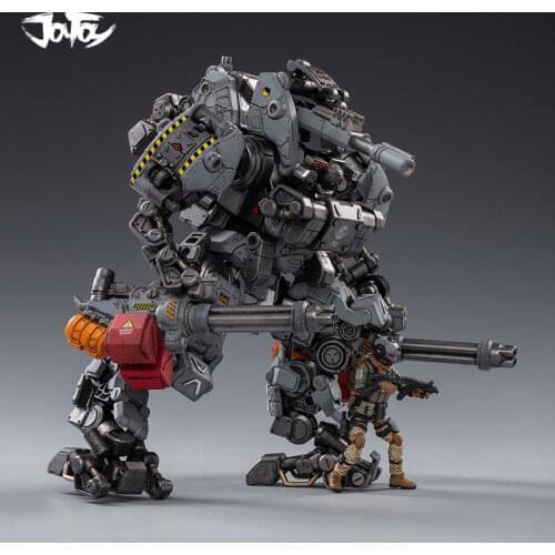 JOYTOY 1/25 Scale Action Robot STEEL BONE Gray H-05 Heavy Firepower MECHA 2 piece Collectible with Figure Doll model Toy