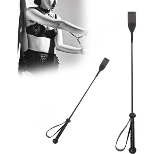 Sex Horse Whip Faux Leather Spanking Knout Riding Crop Couples Adults Sex Toys whip is soft gives you pain but will not hurt you