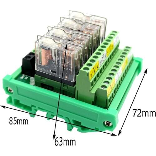 12V 4 Channal Relay Module PLC Amplifier Board Controller Dual-bank 2 Open 2 Close 6 Channel 8 Channel 12V
