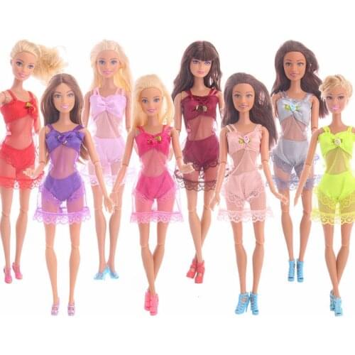 Doll Clothes Three-Piece Tube Top + Gauze Skirt + Panties For 1/6 Barbie(11.8inch) ,For Our Generation Gift