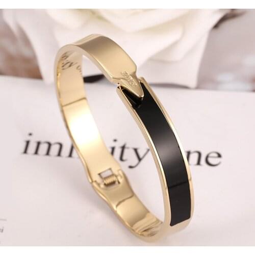 Hot Sale Trendy Gold Color 316L Stainless Steel Bangle Bracelets Jewelry for Women Best Gift