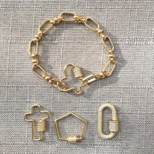 Fashion punk butterfly spiral buckle bracelet exquisite trendy arm accessories various shapes carabiner 2020 new style bangle