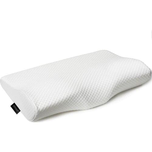 MOYEAH Anti-snoring Contour Memory Foam Pillow Ergonomic Cervical Sleeping Pillow for Neck Pain Neck Protection With Pillowcase