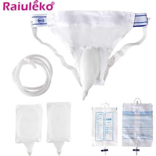 Male Urine Bag Urine Collection Set Breathable Urinal Collector Spill Proof Bag For Urine Incontinence Adjustable size