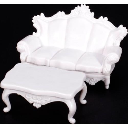 7x4pcs Set Antique Sofa Set Model 1:25