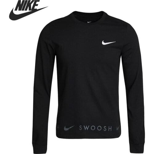 Original New Arrival NIKE M NSW TEE LS SWOOSH Mens T-shirts shirt Long sleeve Sportswear