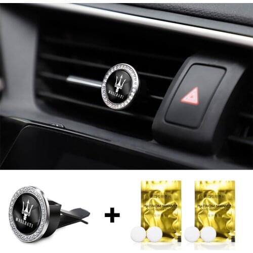 1Pcs Air Outlet Aromatherapy Clip Car Solid Perfume Freshener For Maserati Ghibli President Levante MC20 GranCabrio GranTurismo