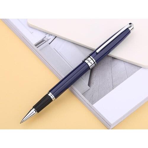 Picasso 912 Fine Quality Daphne Pimio Metal Roller Ball Pen Blue Barrel And Silver Clip Classic Writing Pen No Gift Box